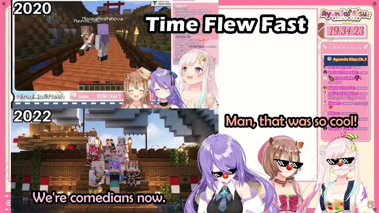 Moona, Iofi and Risu Reminiscing The Moment They Raided JP Server and Building Their Own Server