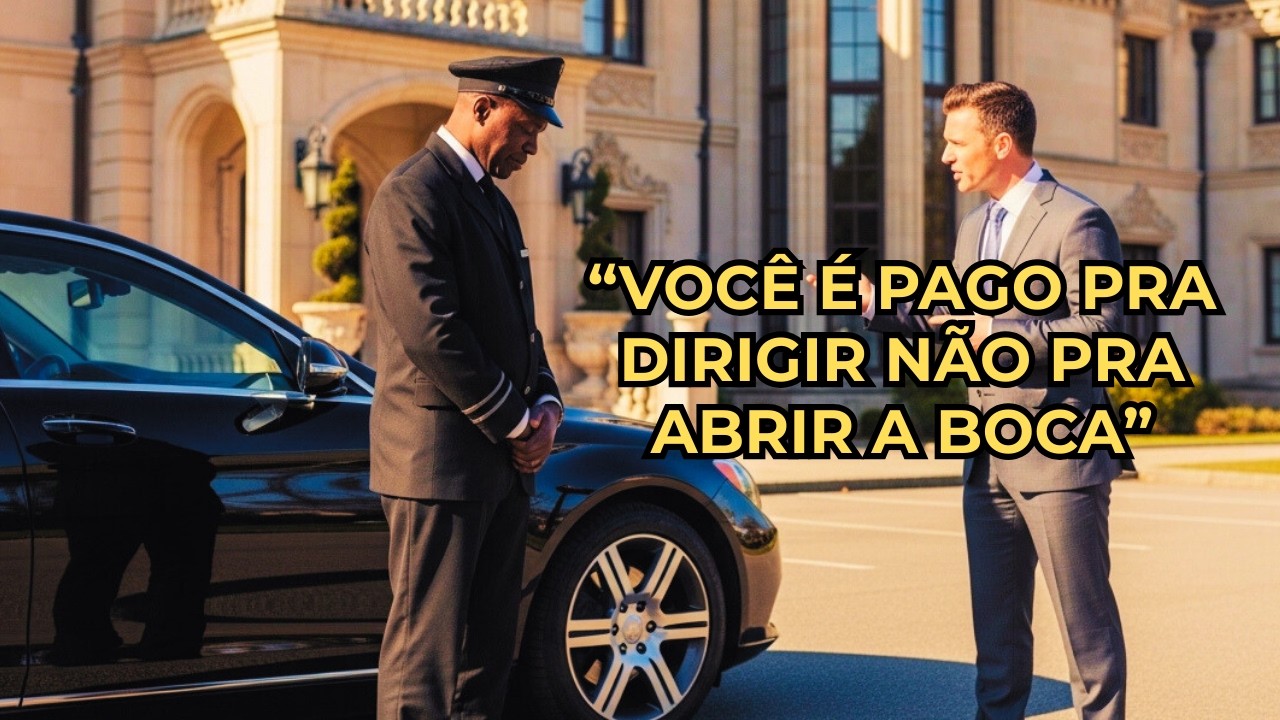 “Você é pago para dirigir, não pra me dar conselhos” patrão xingou motorista