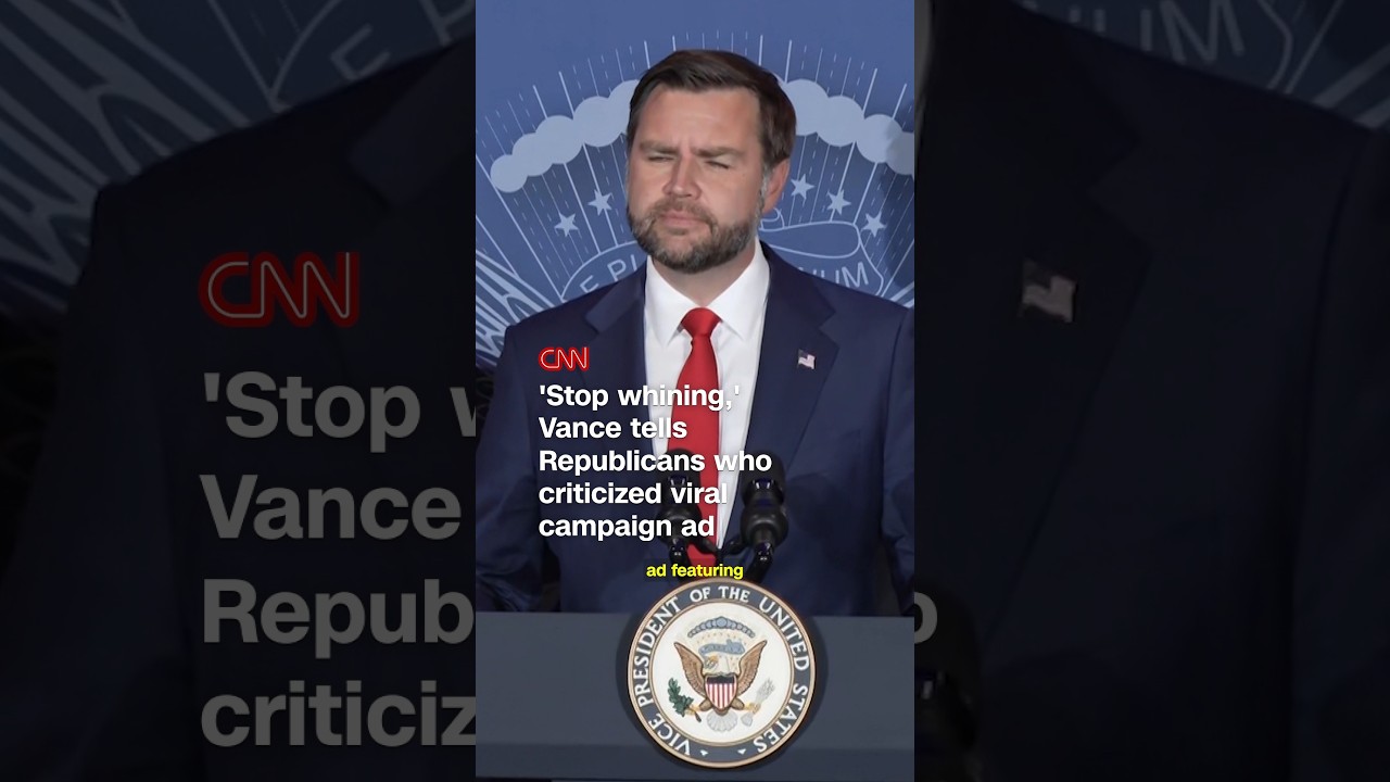 'Stop whining,' Vance tells Republicans who criticized viral campaign ad