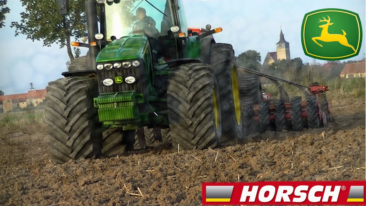☆John Deere + Horsch ☆ Siew Jęczmienia 2014☆