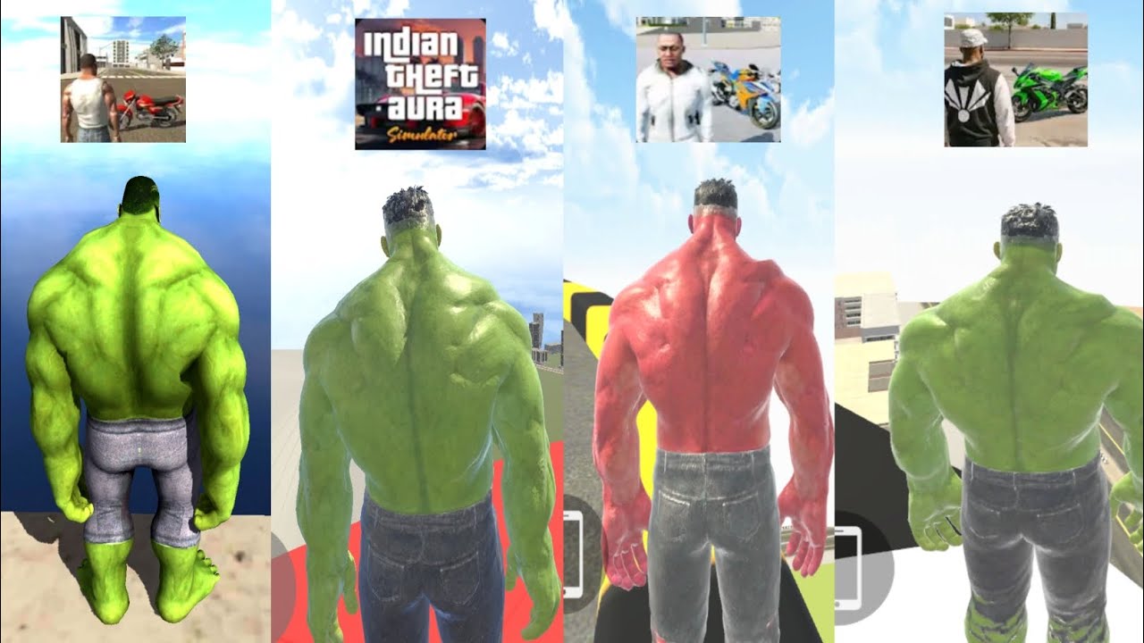Hulk jump from mega ramp in all indian GTA games 😲