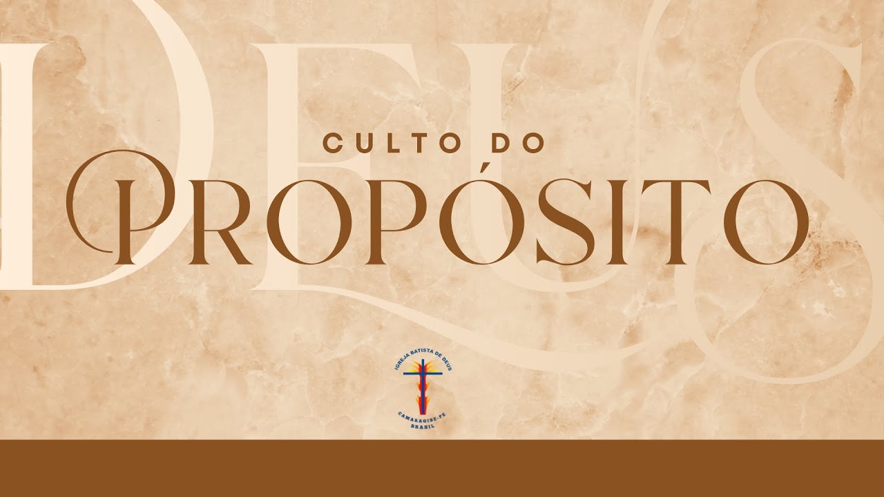 CULTO DO PROPÓSITO - (30/01/26)