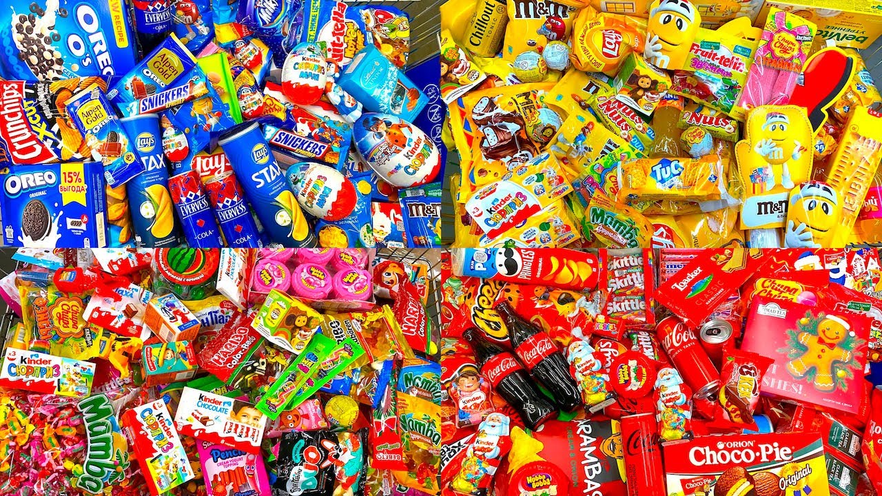 Мега Выпуск! Конфеты и Сладости 🍔! Shopping Kinder, M&M’s, Skittles,Snickers,Oreo. Compilation Video