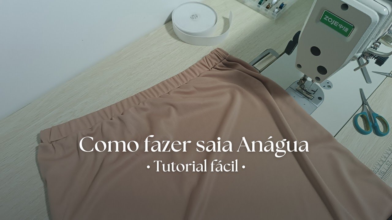 Como fazer Anágua| Saia anágua de malha| Bella Costura Curso 