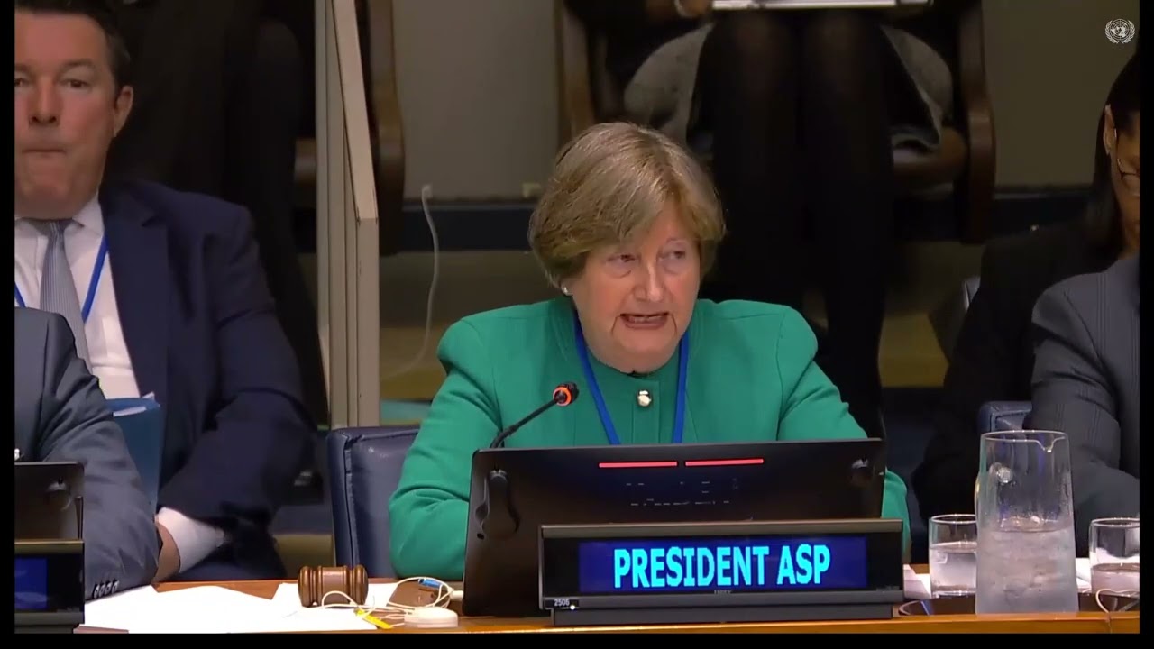 22nd session of the Assembly of States Parties opens in New York