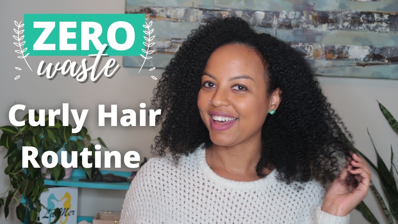 Zero Waste Wash & Go Curly Hair Routine | Deep Conditioner, Hair Mask | 3C/4A | Consciously Curly Co