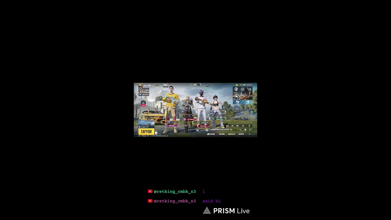 Live streaming of PUBG7 MTD
