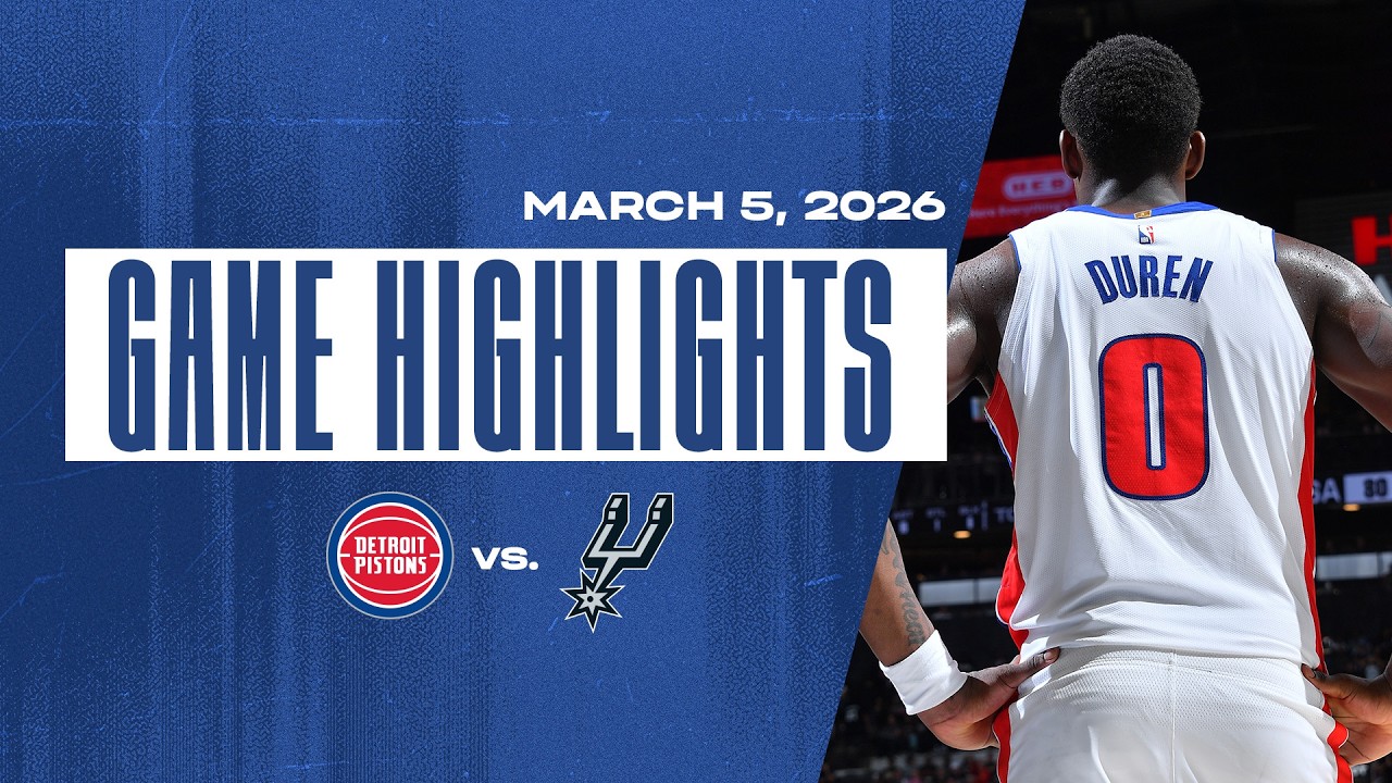 Detroit Pistons vs. San Antonio Spurs | GAME HIGHLIGHTS | 3.5.2026