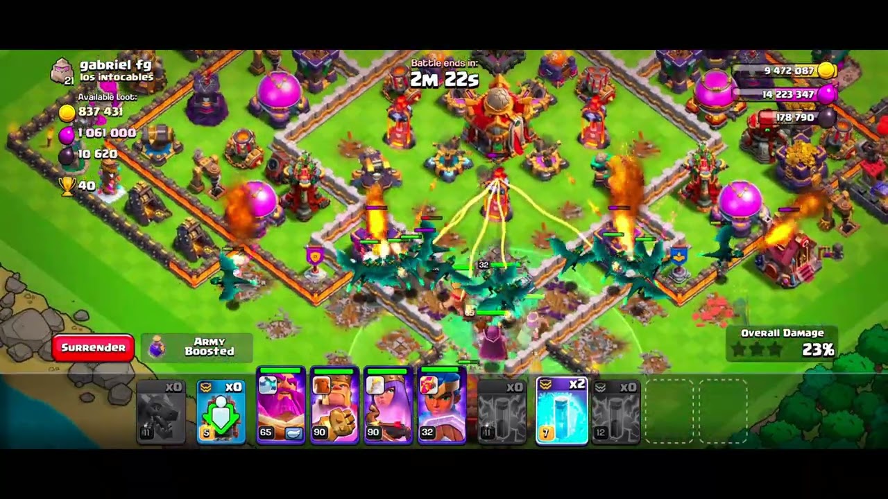 Attacking to pull up my rank last attack ( clash of clans) #coc #clashofclans #gaming #games #clash 