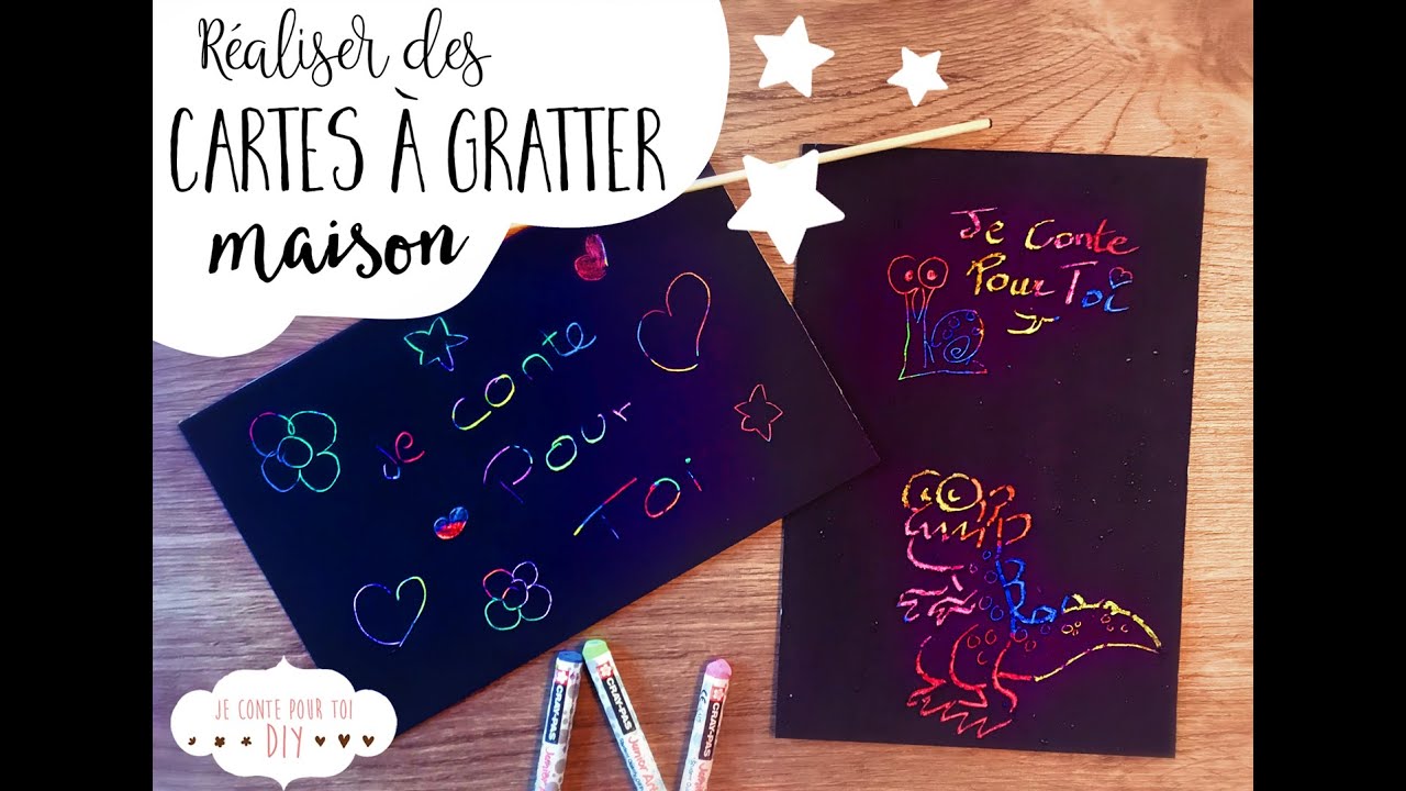 CARTES &Agrave; GRATTER MAISON - DIY