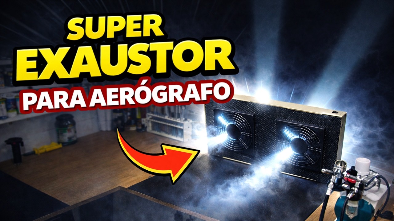 SUPER EXAUSTOR para Aerógrafo! Upgrade SIMPLES para Pinturas em Impressão 3D