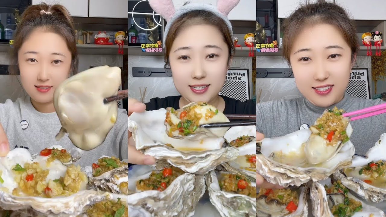Asmar challenge Eating Seafood 🦞🦞Shrimp 🍤🦐 Crap 🐙🦑 Squid (1Mukbang)#oysters #salmon #squid #shrimp 
