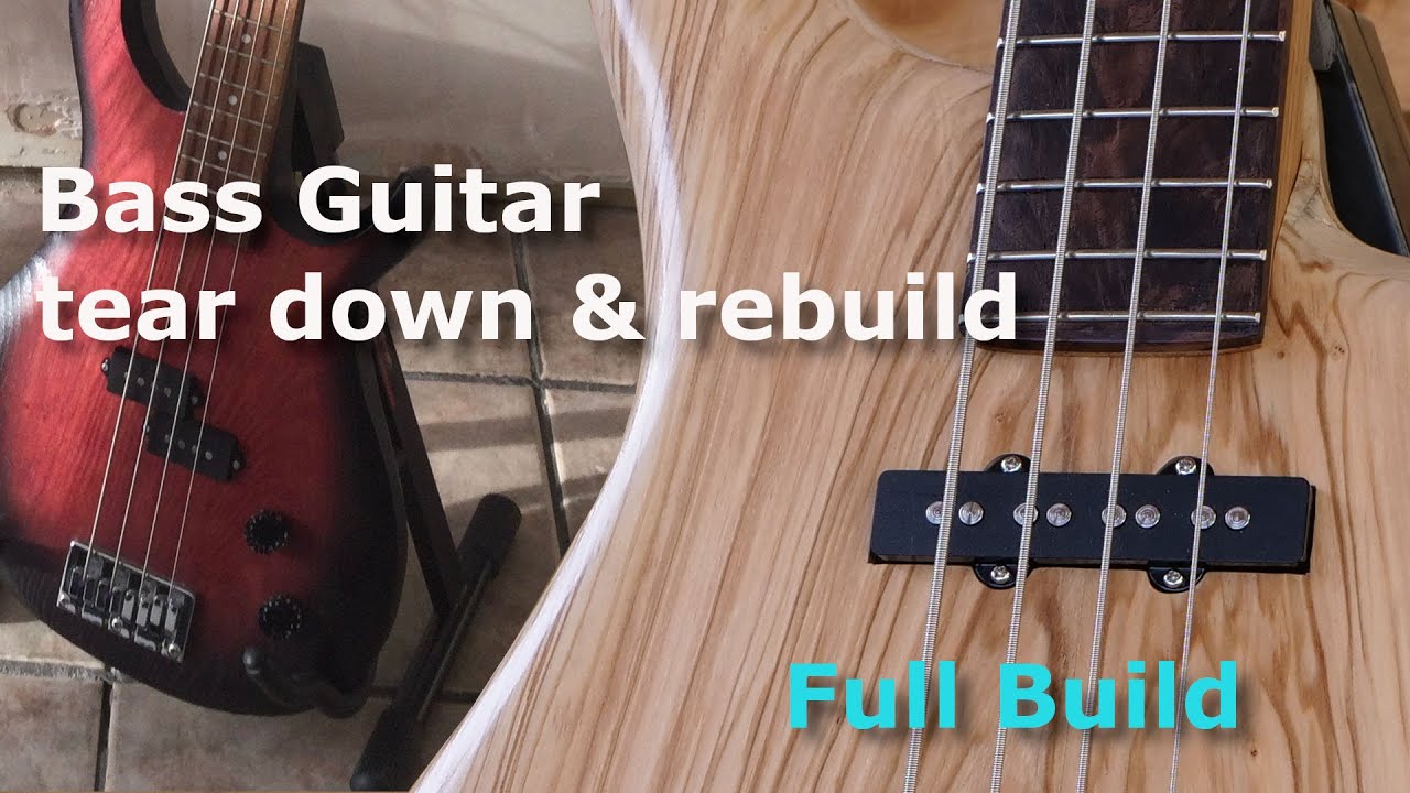 Complete Bass guitar makeover and upgrade - full build video