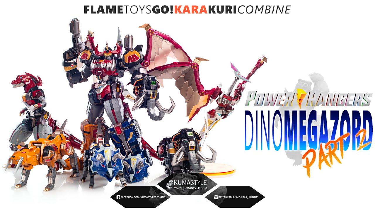 Review Update: Flame Toys Go! Kara Kurui COmbine Dino Megazord Pt. 2 -  Weapon storage.
