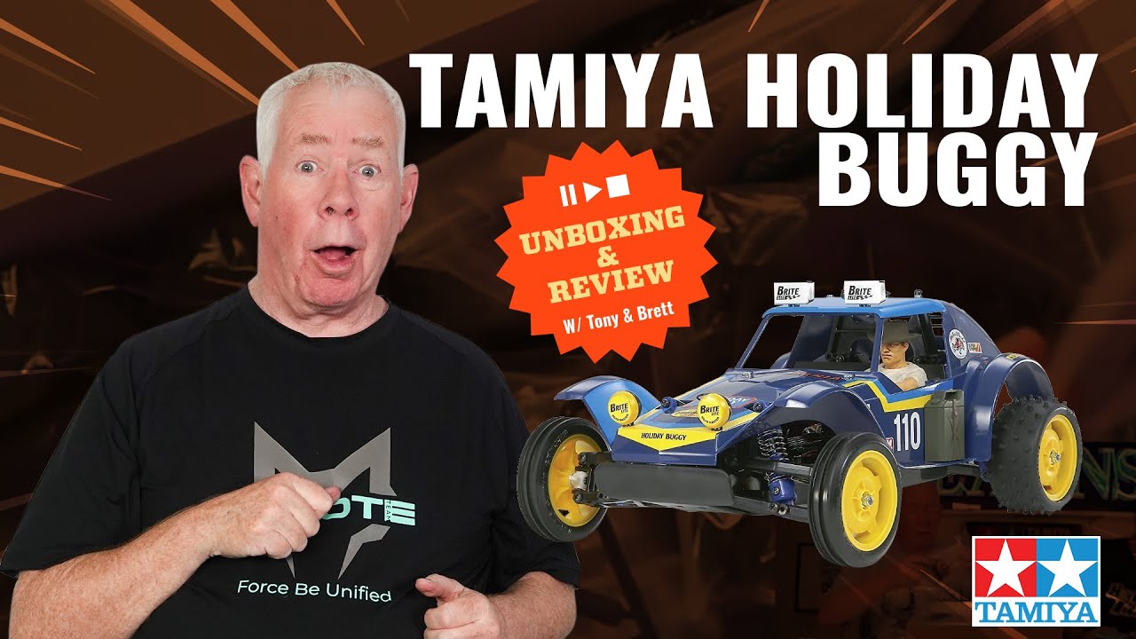 Набор для сборки радиоуправляемой машинки Holiday Buggy (2010) масштаба 1/10 от TAMIYA | Распаков...