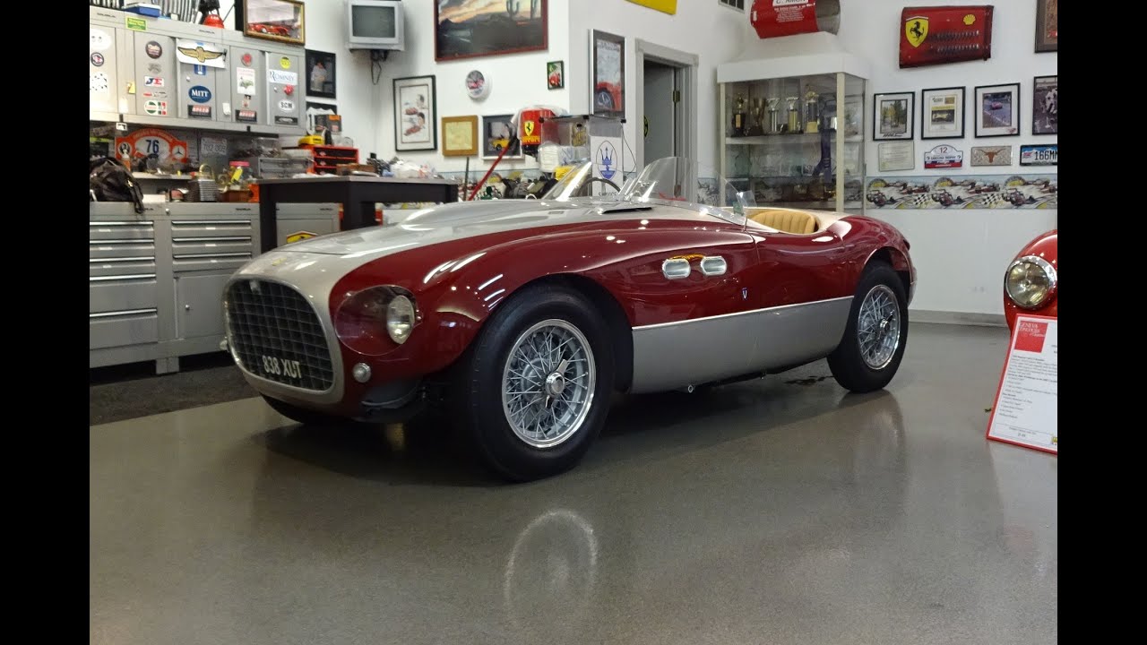1953 Ferrari 166 MM Spyder Vignale & Engine Start Up on My Car Story with Lou Costabile