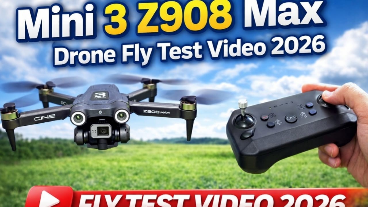 Z908 Max Faly Video 2026 In Off World 🌍 Ultimate Drone Fly Test🔥 Best Budget Drone Fly Test
