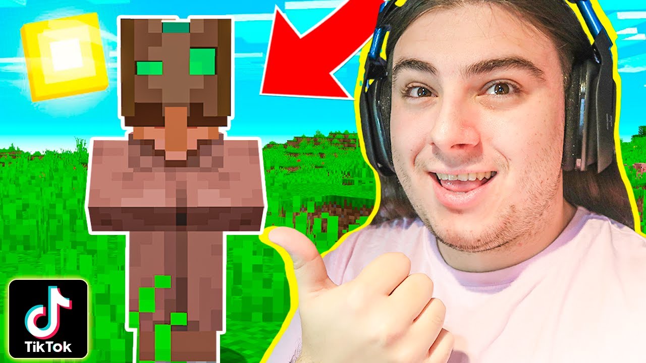PROBAMOS los TIKTOK más VIRALES DE MINECRAFT ¿FUNCIONAN? 😂😱 MINECRAFT TIK TOK 44