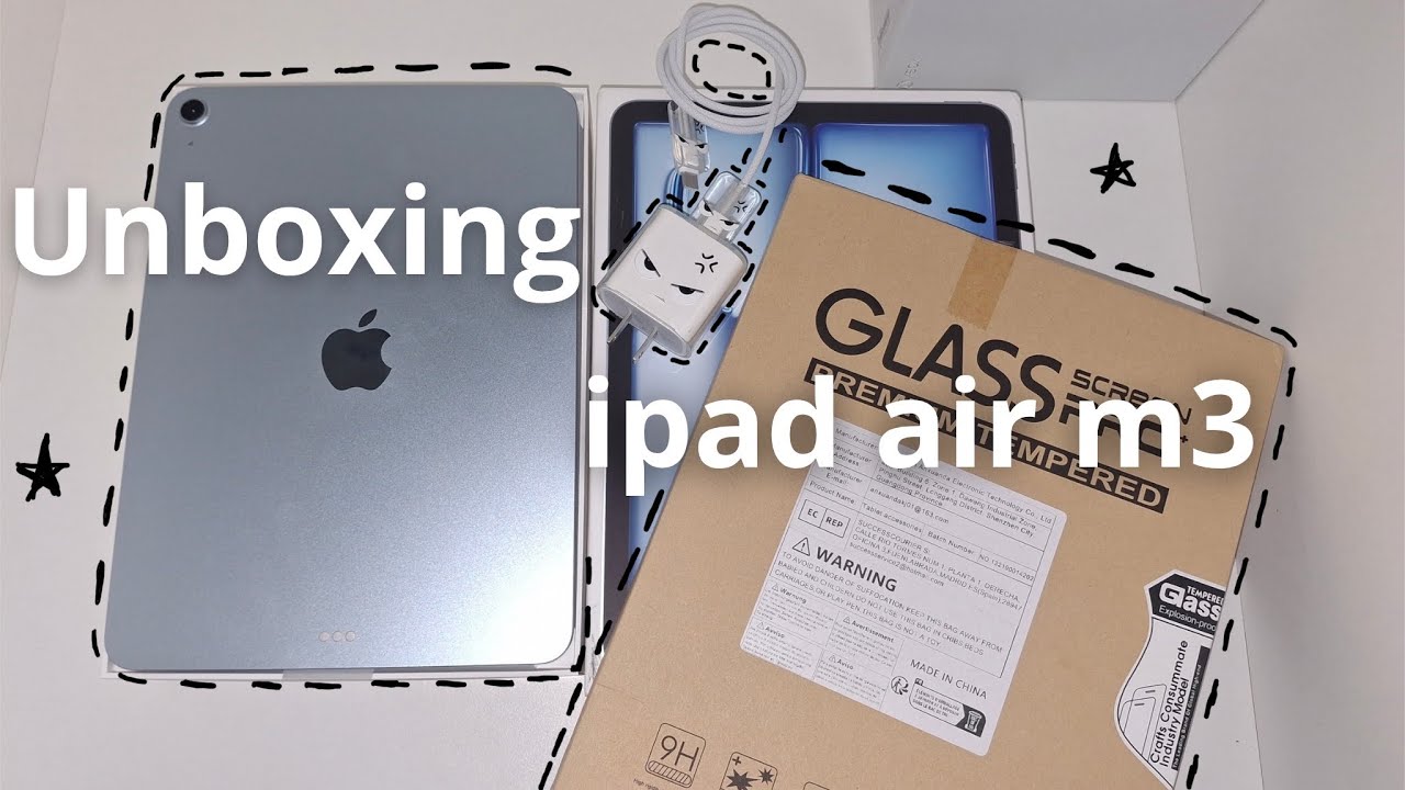 Unboxing iPad Air M3 + accessories