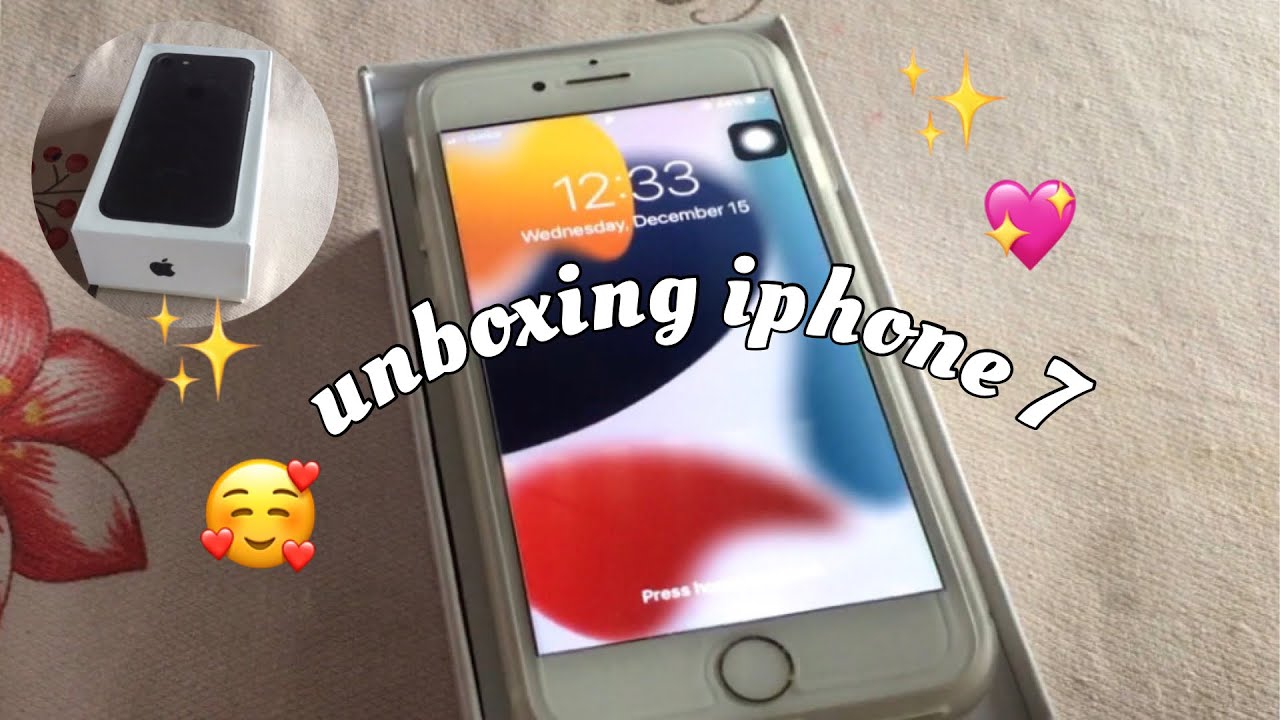 unboxing the iphone 7 🥰