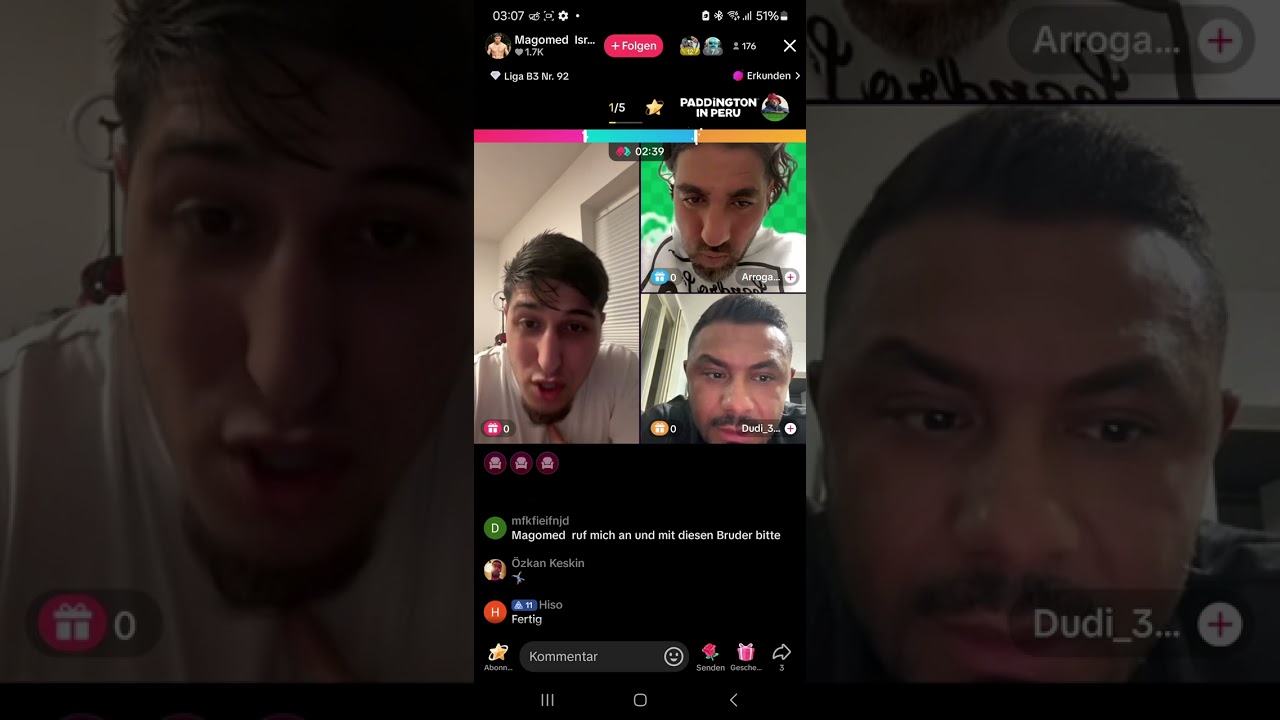 Streit zwischen Magomed und Dudi Part 1