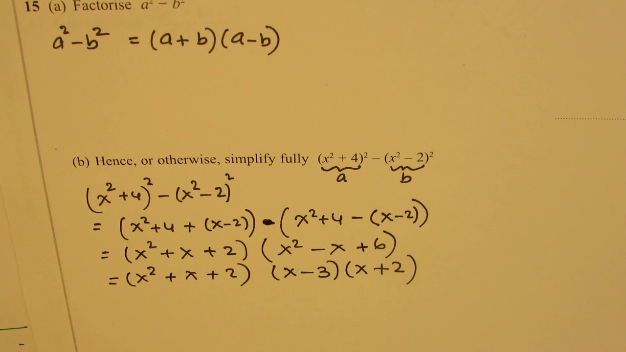 Part 2 GCSE 2018 MayTest Solution