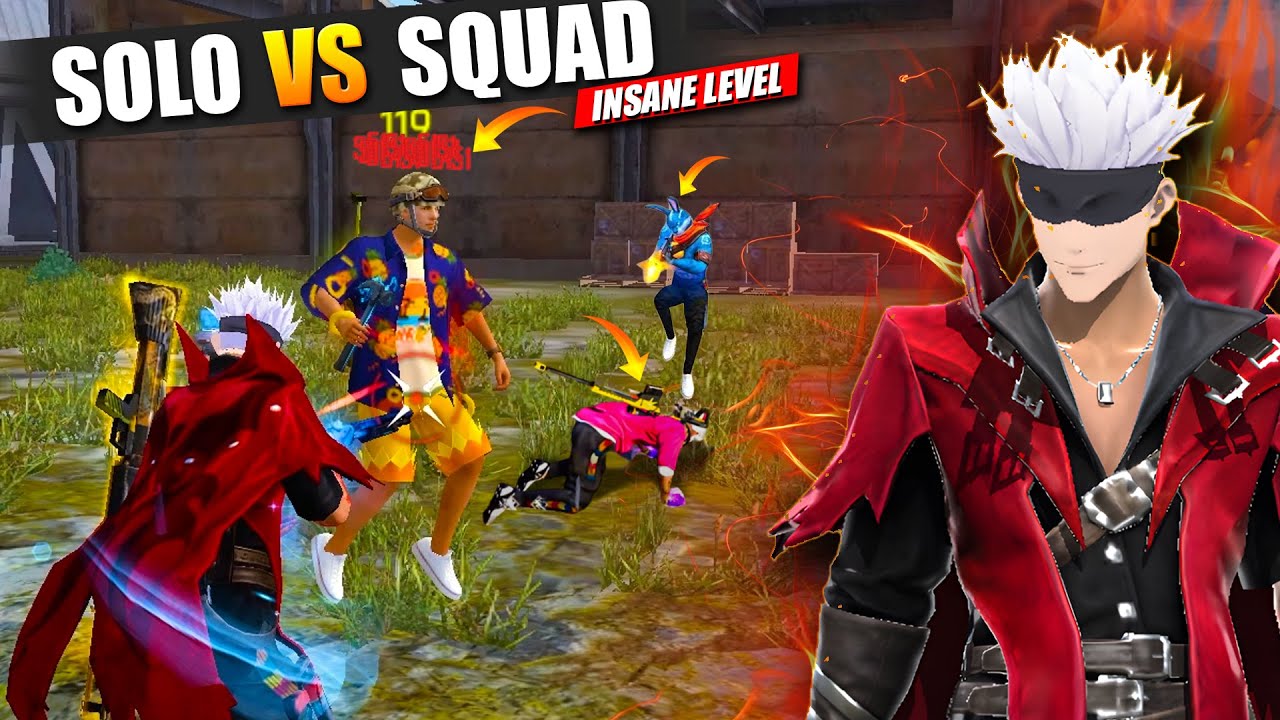 Gojo Bundle Solo Vs Squad Next Lavel Gameplay | Garena Free Fire