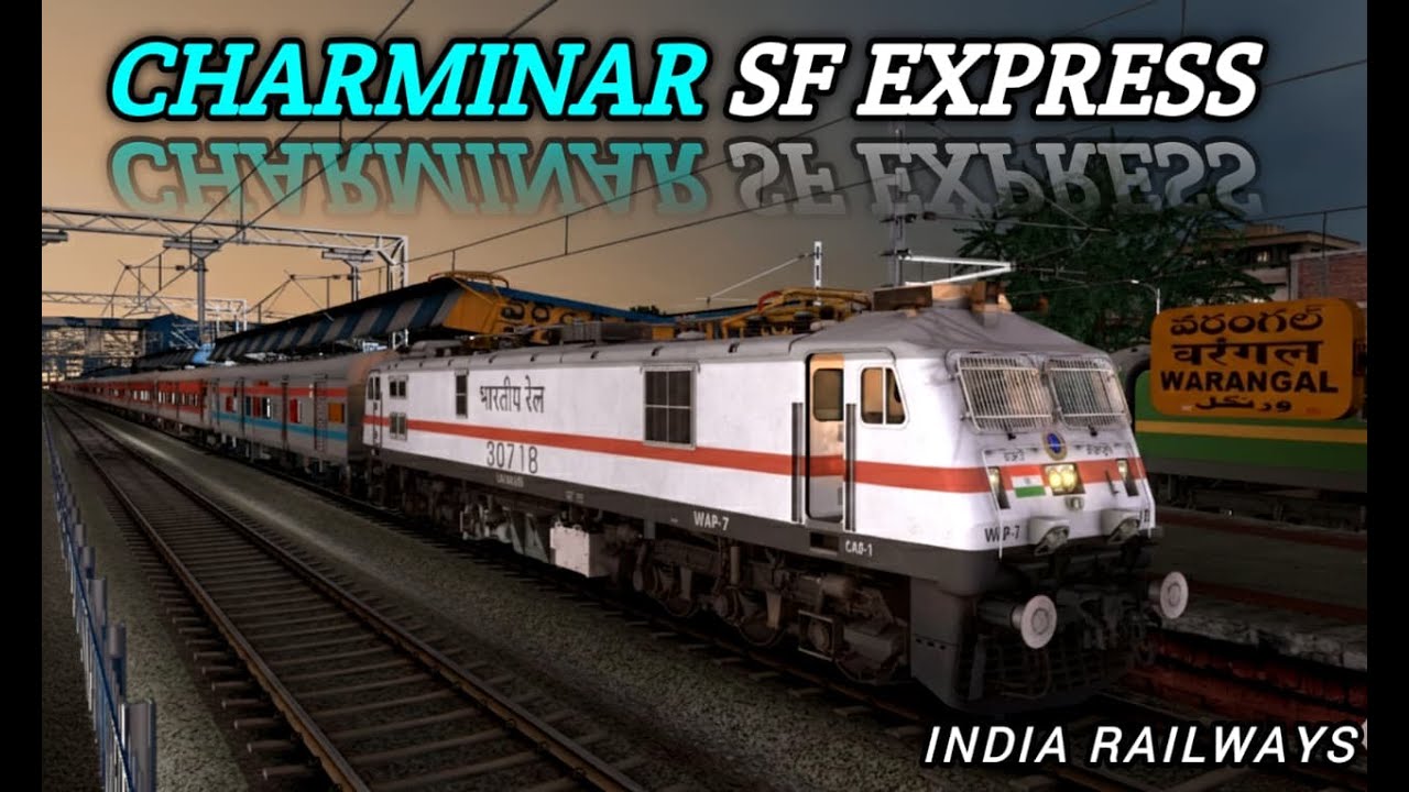 12759 - Charminar SF Express | Chennai - Hyderabad |Railworks| TS Classic#indianrailways
