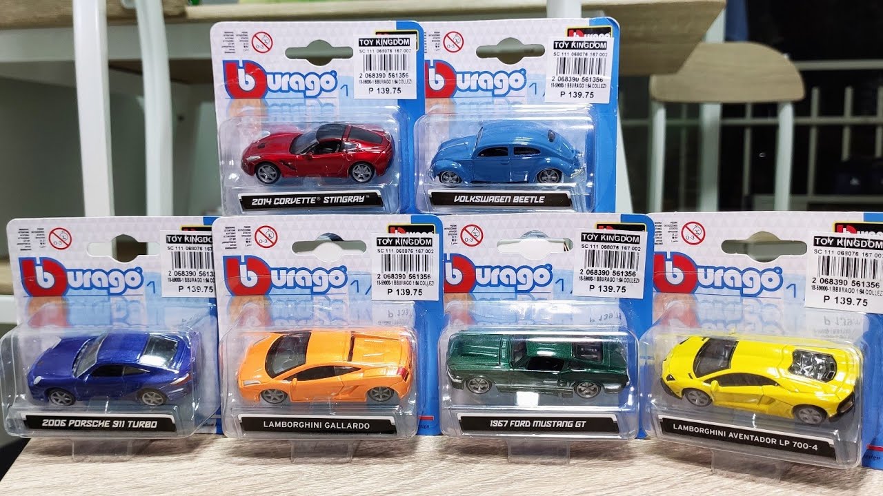 Обзор машин Bburago 1/64 — VW Beetle, Ford Mustang, Lamborghini Gallardo, Porsche 911 и другие!