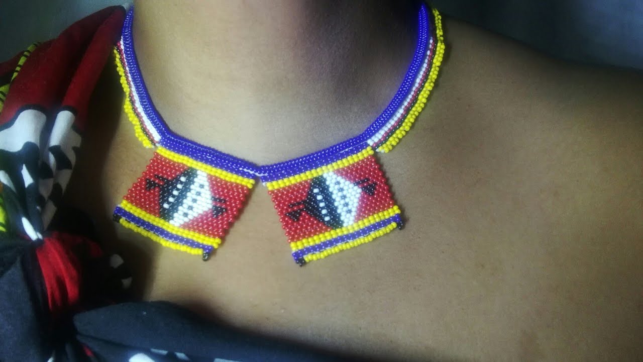 Part 1 of 5 Swazi 🇸🇿🇸🇿 traditional neck piece LIGCEBESHA tutorial
