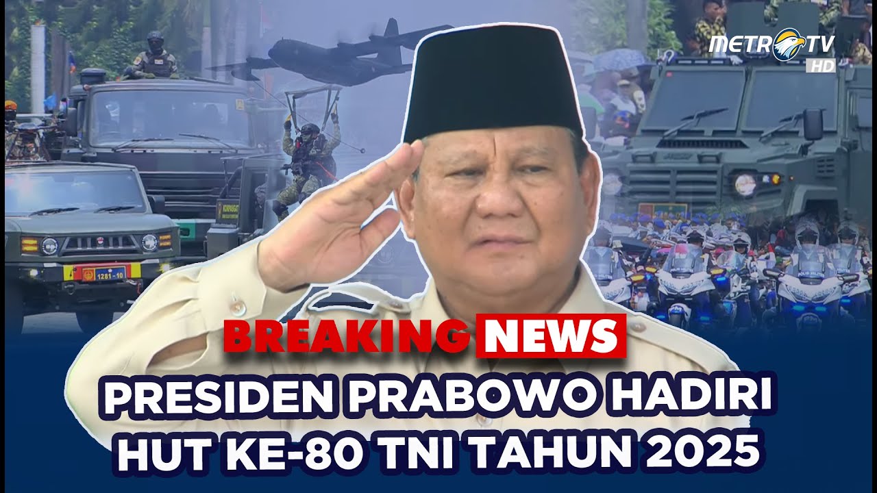 BREAKING NEWS - UPACARA PERINGATAN HUT KE-80  TNI DI MONAS