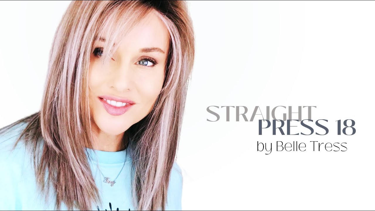 Belle Tress STRAIGHT PRESS 18 Wig Review | British Milk Tea | HOW TO MANAGE the bangs!