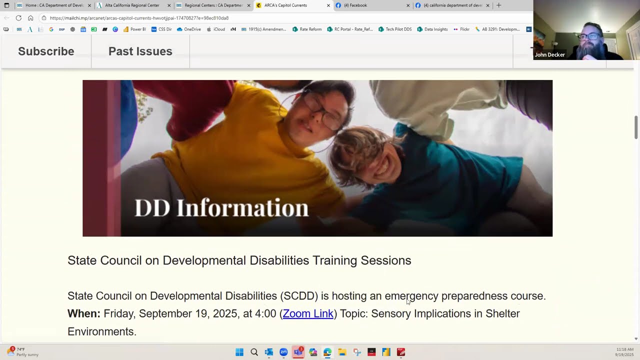 Coffee with Community Services on September 19, 2025