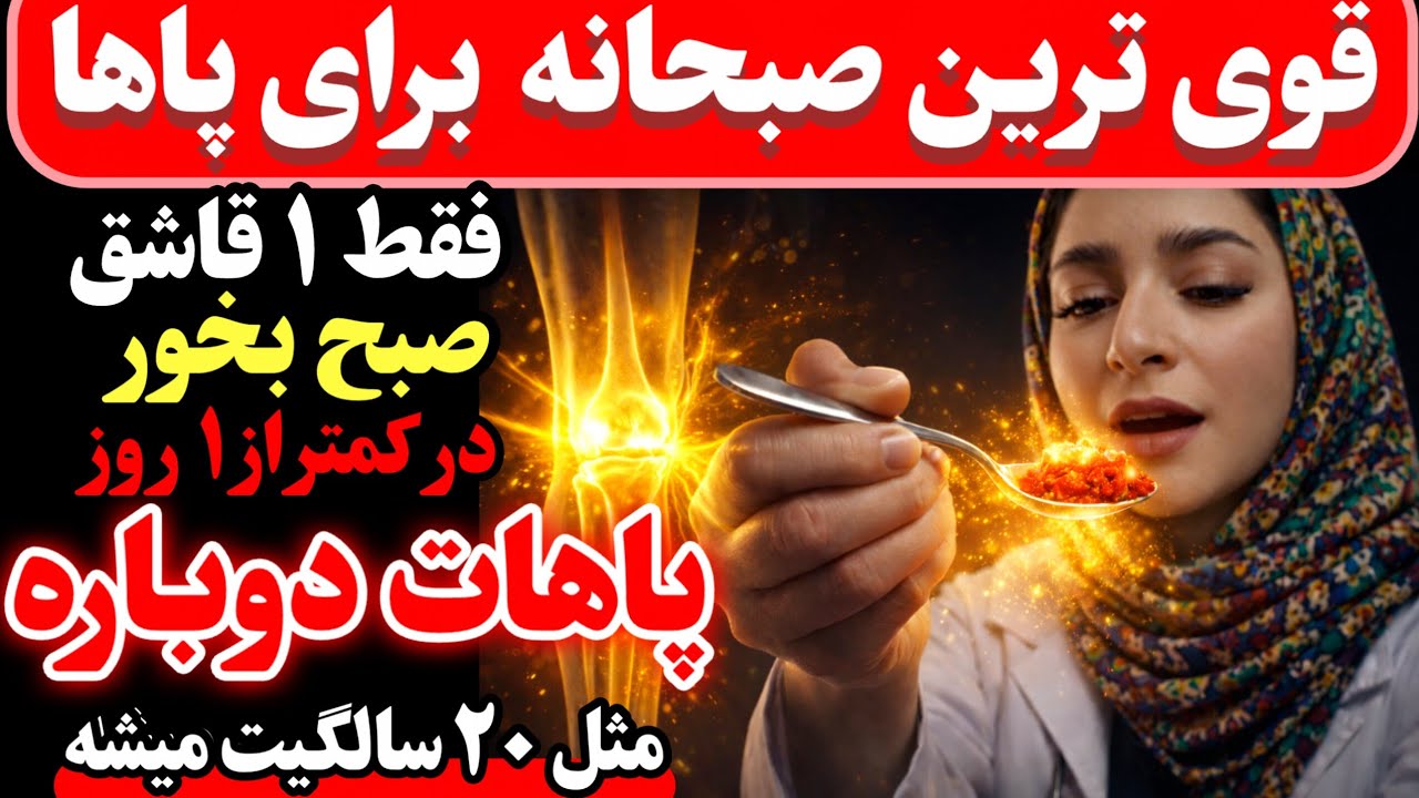این ۱ غذا رو صبح بخور ،قدرت به پاها و عضلاتت برمیگرده ،حتی در ۱۰۰ سالگی