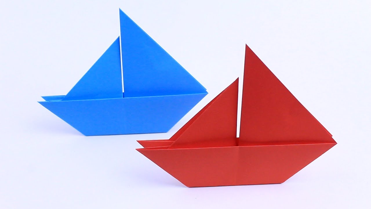 Comment faire un bateau de papier. Bateau, origami. Voilier en papier