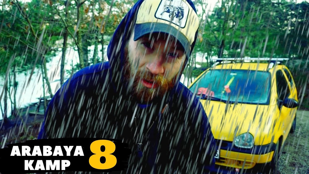 ARABAYLA YAĞMURDA KAMP YAPMAK /DOLU BASTIRDI(car camping)