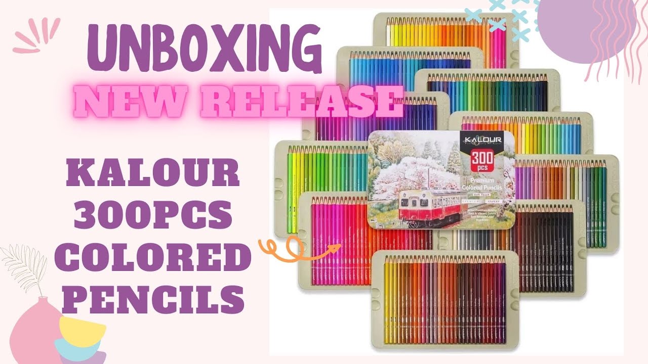 UNBOXING THE NEWLY RELEASED 300 pcs KALOUR COLORED PENCILS