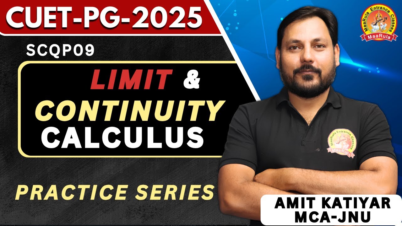 Calculus | Limits & Continuity CUET-PG | crack CUET-PG in 60 days like a PRO !! 😎💪🏻💥  CUET-PG 2025