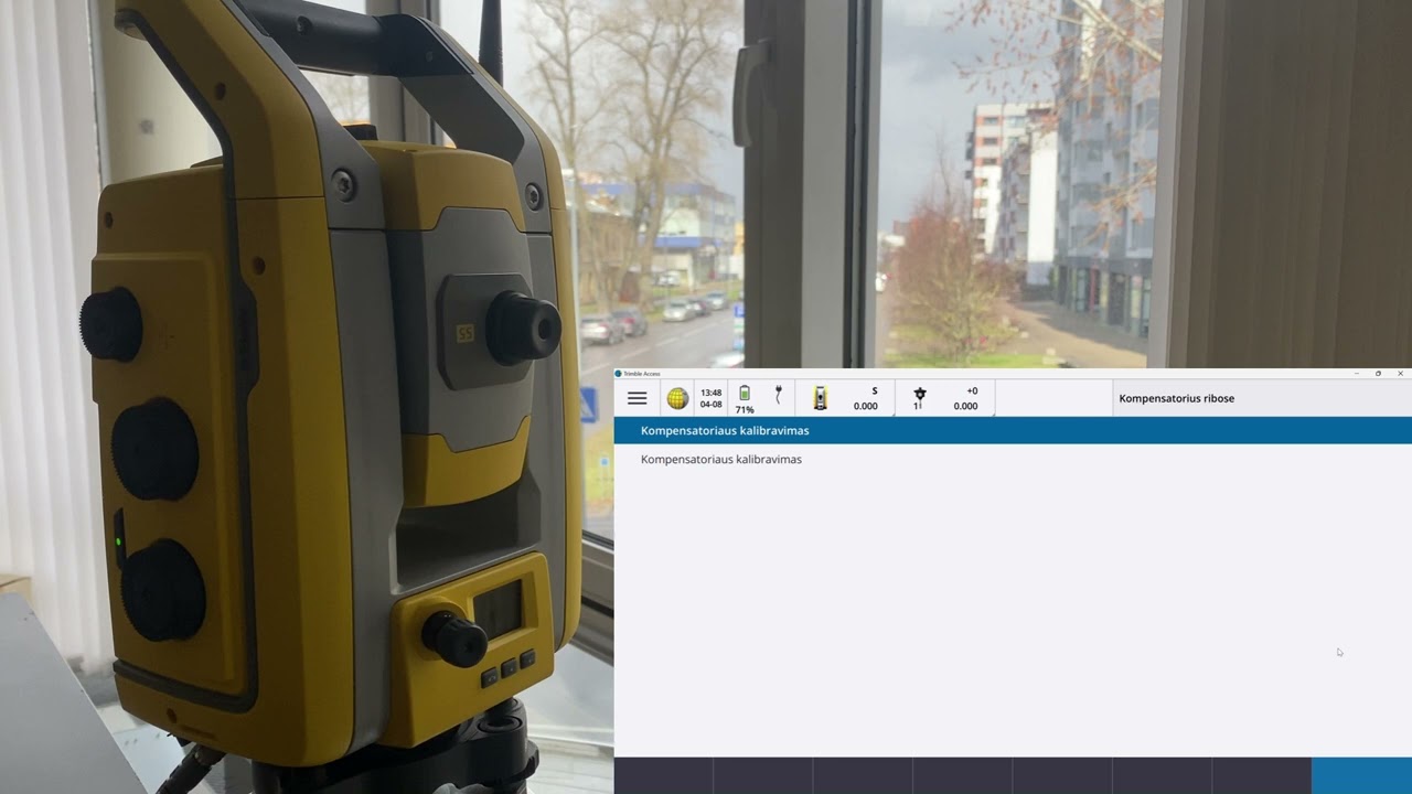 Trimble S ir SPS serijos robotizuotų tacheometrų kalibravimas lauko sąlygomis.
