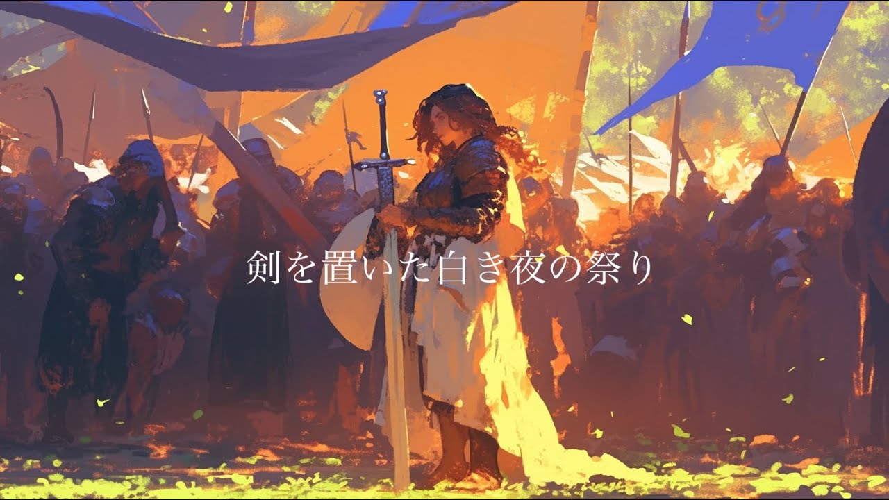 剣を置いた白き夜の祭り