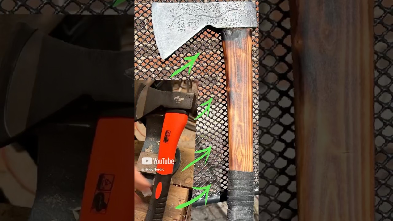 Full overhaul #axe #woodworking #craft #diy #custom #wood #vikings #special #transformation  #nordic