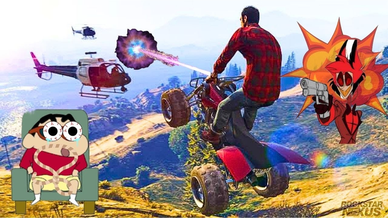 GTA 5 : TREVOR KIDNAP SHINCHAN WITH DEVIL'S TANK #gta5 #gta5mods #shinchangta5 #modsgta5 #hellboss