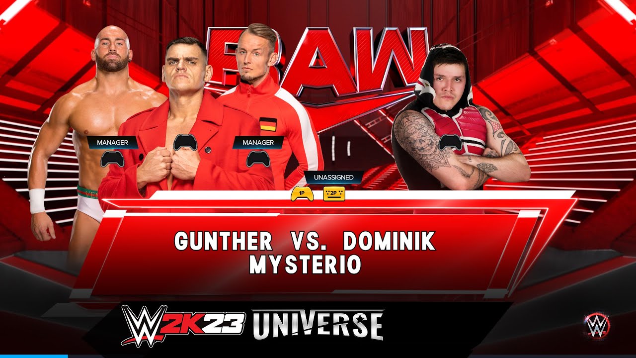 WWE 2K23 Universe - RAW - Gunther vs Dominik Mysterio