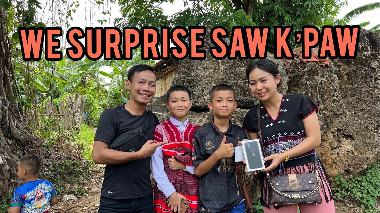 We surprise saw k’paw 😻😻