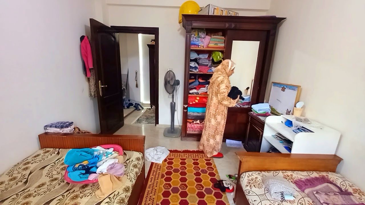 يلا نسمي الله ونبدأ تنظيفات الاسبوع 🌿روتين تنظيف لغرفه لاطفال روتين تجدي الكسل 🌜