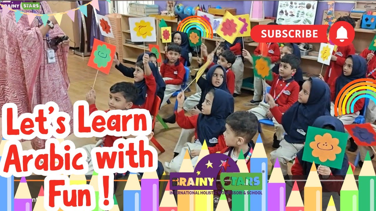 Montessori Kids Learning Alif Baa Taa | Brainy Stars International School