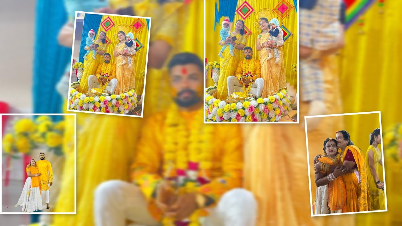 भाई की हल्दी खूब धूम मचाई💛#youtubevloggers #viral #youtubevloggers #like 