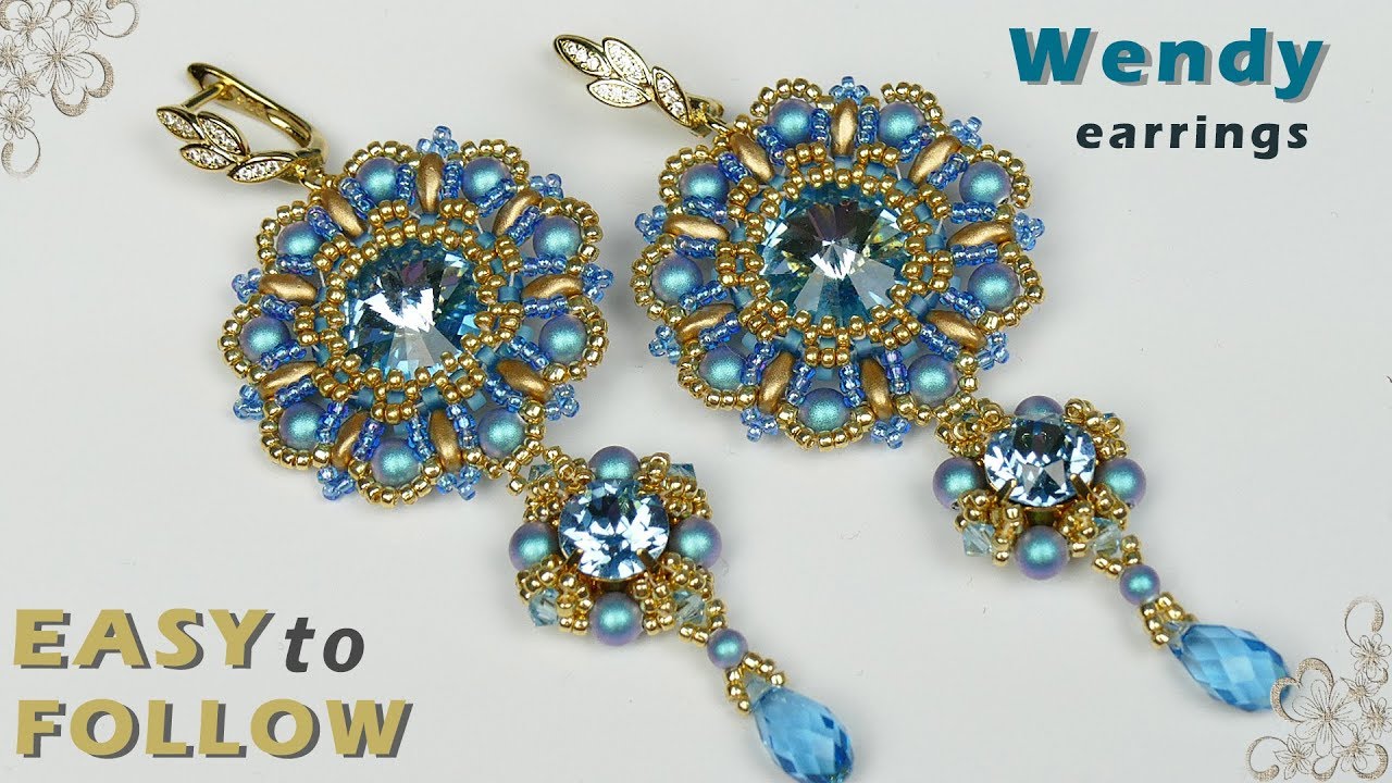 Beautiful earrings tutorial