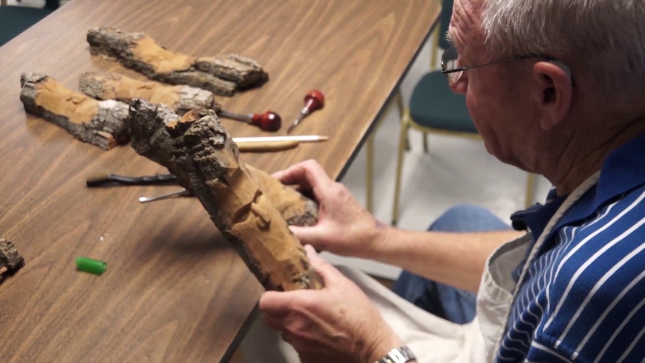 2018 Woodcarving Expo Bark Carving Demo
