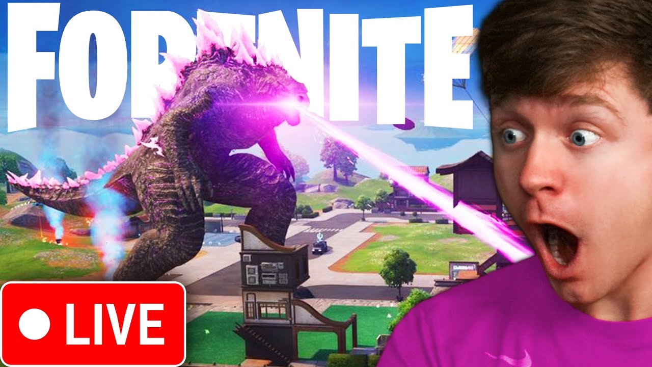 LIVE - BECOMING GODZILLA IN FORTNITE!